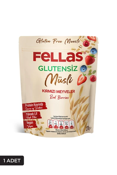 Glutensiz Müsli - Kırmızı Meyveli 270g - 1