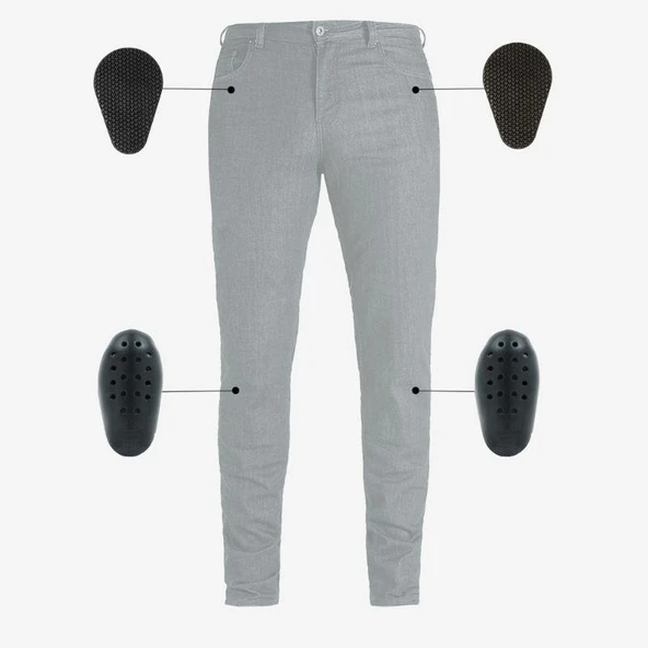 RIDER DENIM EFİL MAVİ ERKEK MOTOSİKLET PANTOLON - Resim 5