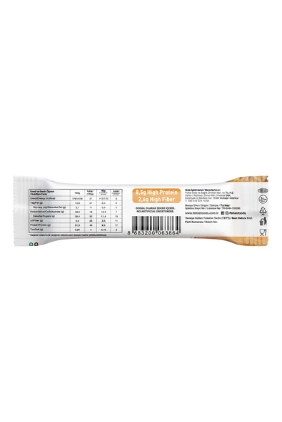 Vegan Protein Bar - Yer Fıstığı Ezmeli 40g x 12 Adet MBAGD1-058-12 - Resim 3