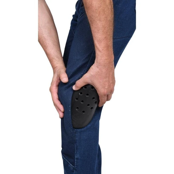 RIDER DENIM EFİL MAVİ ERKEK MOTOSİKLET PANTOLON - Resim 4