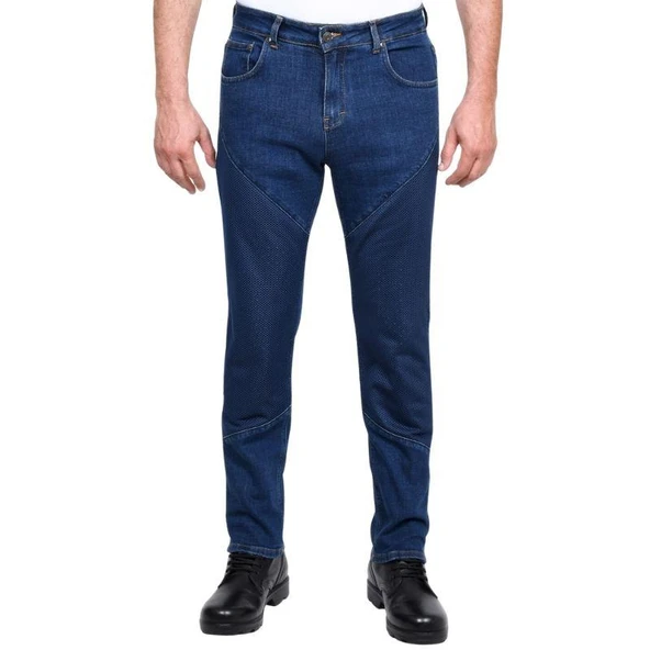 RIDER DENIM EFİL MAVİ ERKEK MOTOSİKLET PANTOLON - Resim 2