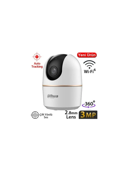 Dahua IPC-HPT1330DA-STW 3mp 2.8mm Lens Kablosuz Kamera Çift Yönlü Ses İnsan Takibi Ve Algılama Wifi Kamera ürün görseli 1