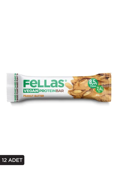 Vegan Protein Bar - Yer Fıstığı Ezmeli 40g x 12 Adet MBAGD1-058-12 ürün görseli