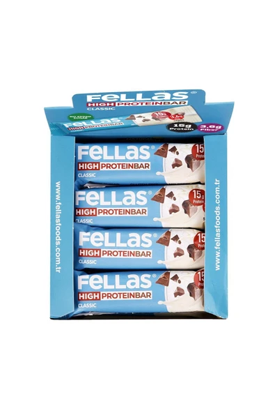 Yüksek Protein Bar - Klasik Sade 45g x 12 Adet - 4