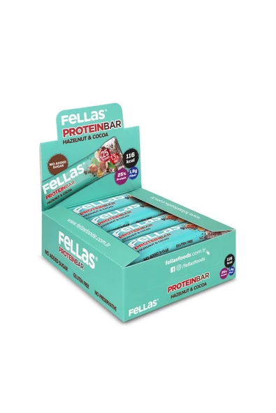 Protein Bar - Fındıklı ve Kakaolu 32g x 12 Adet - Resim 4