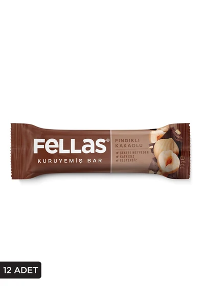 Fellas Fındıklı Kakaolu Kuruyemiş Bar 30g x12 Adet - 1