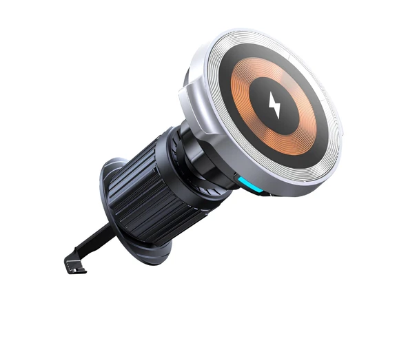 Phixi Force M20 15W Hızlı Şarj Kablosuz Araç Şarj Cihazı Tutucu, Manyetik Katlanabilir Telefon Tutucu - 2