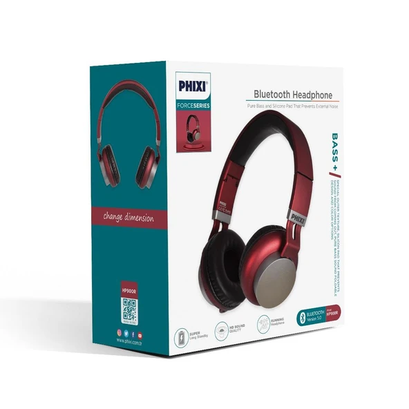 Phixi Force HP900 Bluetooth Kafaüstü Kulaklık - 12