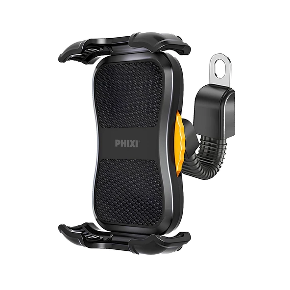 Phixi Force MT10  Dikiz Ayna Baglantili Otomatik Motosiklet ve Bisiklet Telefon Tutucu