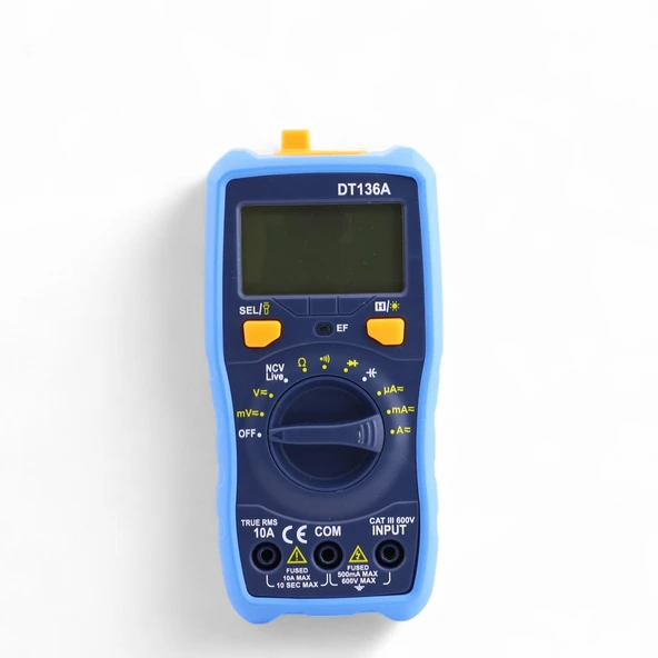 600V Dijital Multimetre Elektrik Ölçü Cihazı Aleti Ampermetre Direnç Akım Voltaj Ölçer ürün görseli