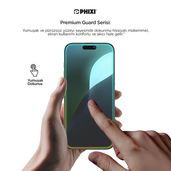 Phixi Premium Guard Parlak Cam Ekran Koruyucu – iPhone 11 Uyumlu | Antistatik, Su Tutmaz, Tam Kaplama - 2