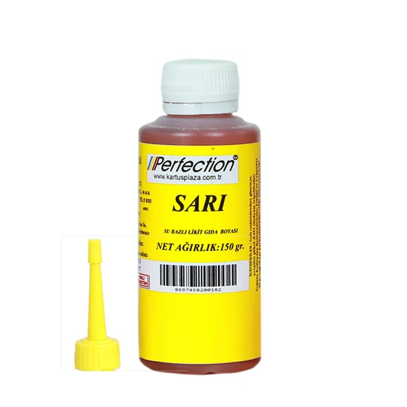 Perfection CHEF Sıvı Su Bazlı Likit Gıda Boyası SARI 150 gr. ürün görseli