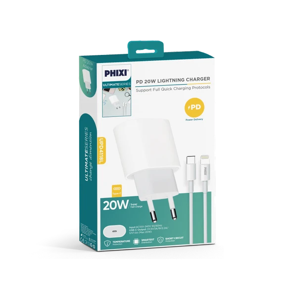 PHİXİ UPD4118L ULTIMATE 20W LIGHTNING HIZLI ŞARJ CİHAZI - 4