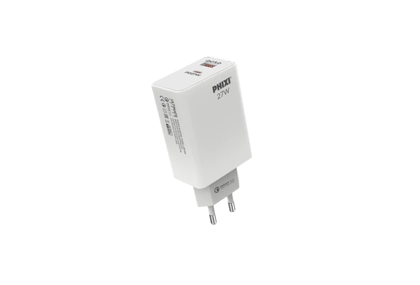 PHİXİ ULTİMATE UPD4225L 27W PD ÇİFT ÇIKIŞLI LIGHTNING HIZLI ŞARJ ADAPTÖRÜ - 2