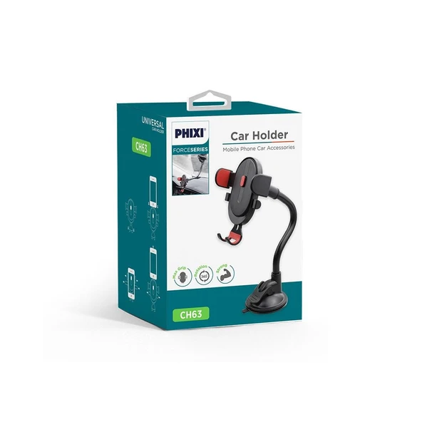 Phixi Force CH63 360° Esnek Araç Tutucu - Resim 2