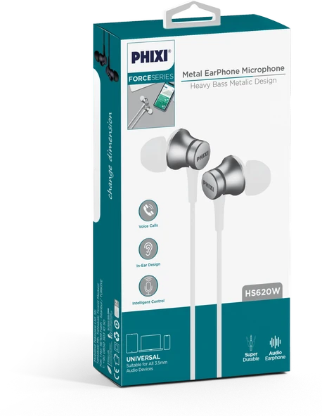 Phixi Force HS620 Metal Başlıklı Ekstra Bass Mikrofonlu Kulaklık - 4