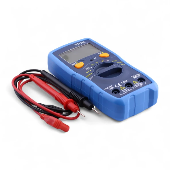 600V Dijital Multimetre Elektrik Ölçü Cihazı Aleti Ampermetre Direnç Akım Voltaj Ölçer - Resim 3