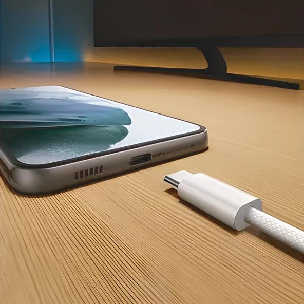 Phixi Force CB430 30W Type-C to Type-C Hasır Kablo – iPhone 15 ve Üzeri Uyumlu - 2