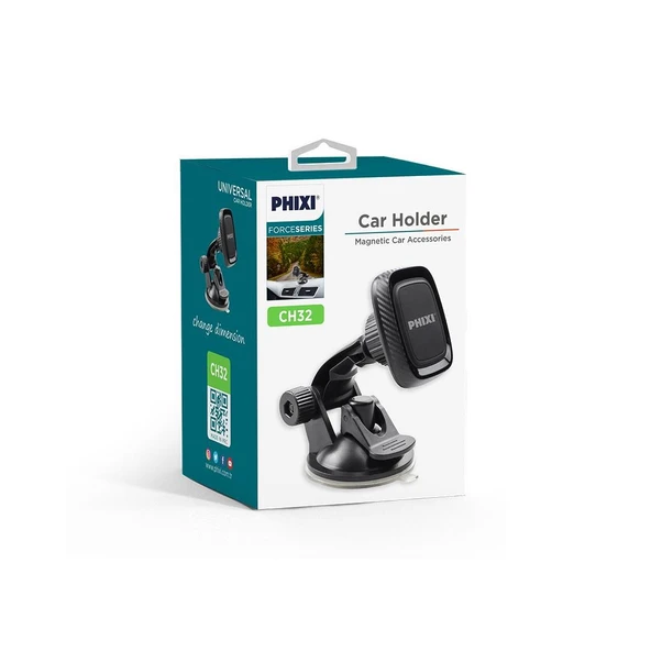 Phixi Force CH32 Mıknatıslı 360° Araç Tutucu - 2