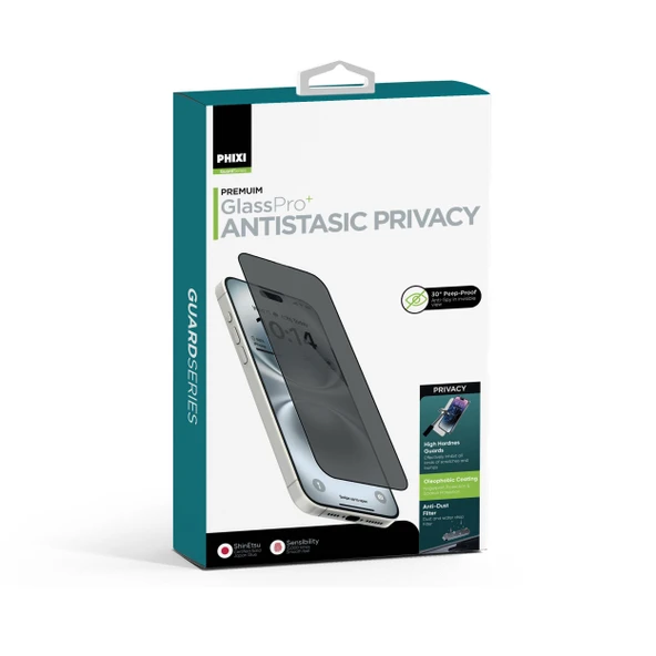 Phixi Premium Guard Hayalet Cam Ekran Koruyucu – iPhone 13 Pro Max Uyumlu | Antistatik, Su Tutmaz, Tam Kaplama - Resim 8