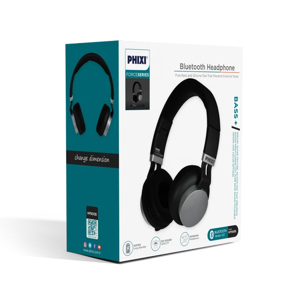 Phixi Force HP900 Bluetooth Kafaüstü Kulaklık - 3