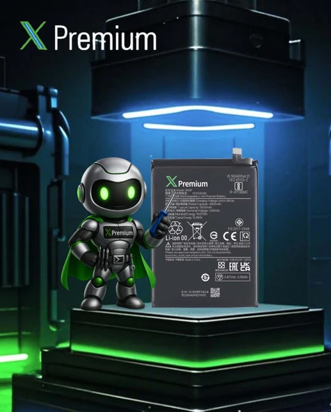 Xpremium Xiaomi Redmi Note 13 5G (BN5P) Batarya – 5000 mAh Süper Yüksek Kapasiteli Güçlendirilmiş Pil - 2