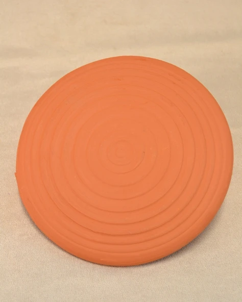 Doğal Kızıl Toprak Teyemmüm Taşı – 20 cm Çap | İslami İbadet İçin Özel - 1
