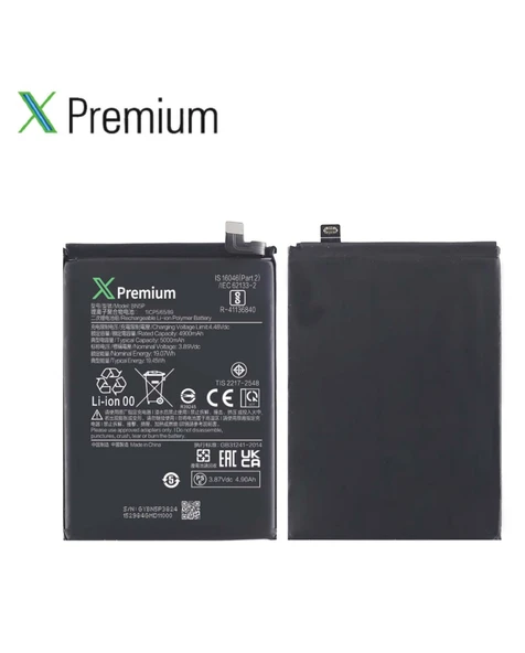 Xpremium Xiaomi Redmi Note 13 5G (BN5P) Batarya – 5000 mAh Süper Yüksek Kapasiteli Güçlendirilmiş Pil - 3