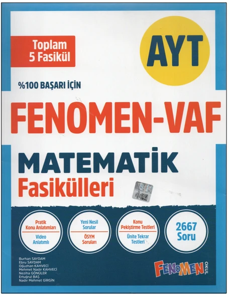 Fenomen Ayt Matematik Vaf Fasikülleri