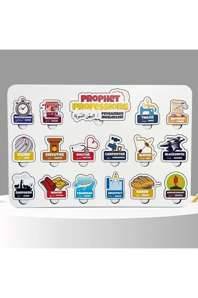 Moon Beavers Peygamber Meslekleri Ahşap Eğitici Oyun