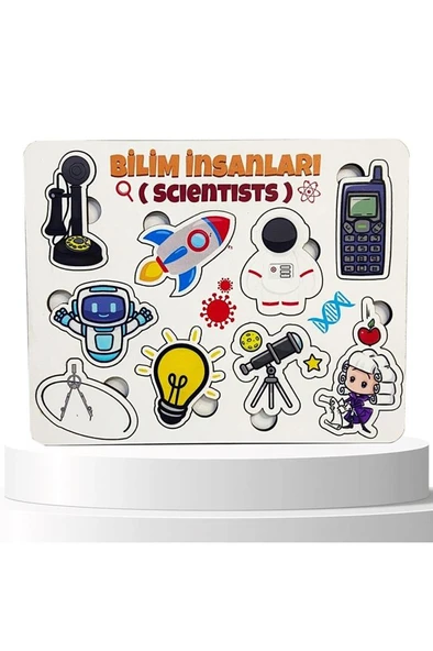 Moon Beavers Bilim İnsanları - 1 Ahşap Eğitici Oyun