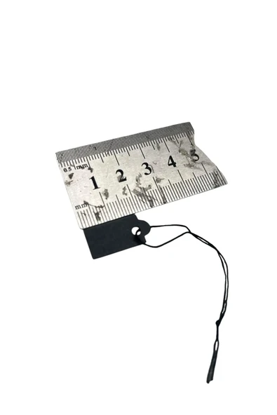 Küçük Boy Siyah Renk 2 /1 cm 80 adet Karton İpli Fiyat Etiketi - Resim 4