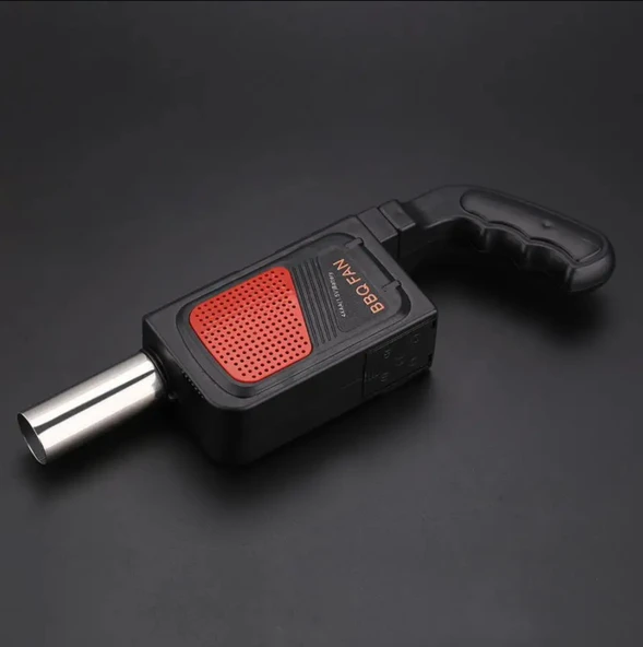 Barbekü Hava Fanı, Pilli Mangal Vantilatörü ve Taşınabilir Elektrikli Barbekü Fanı, Hava Üfleyici, Elektrikli Barbekü Fanı, Dış Mekan, Kamp, Yemek Pişirme, Piknik Için - 6