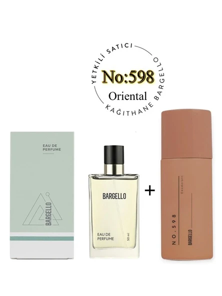 598 Unisex Parfüm Edp 50 ml + No: 598 Unisex Deodorant 150 ml  - Mnms598deo ürün görseli