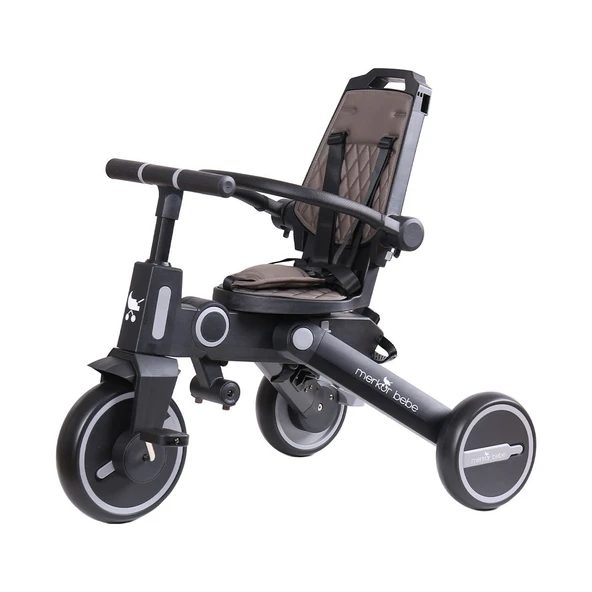 7in1 Falky Katlanabilir Çift Yönlü Üç Tekerlekli Bebek ve Çocuk Bisikleti Yeşil - 5