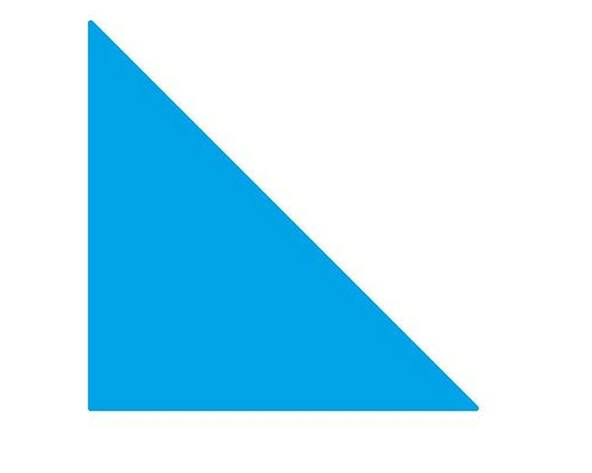 Panda Eva Pano Üçgen 44x25 Turkuaz Mavi