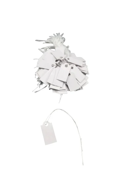 Küçük Boy Beyaz Renk 2 /1 cm 80 adet Karton İpli Fiyat Etiketi ürün görseli