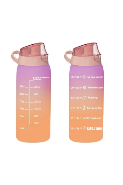 Herevin Matara Çift Renk Boyalı Ölçü Baskılı Yavru 1 Lt 161546-162