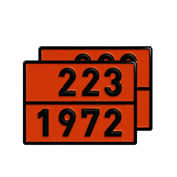 Metal 40x30 cm Levha (1 Çift) 223-1972 Metan Soğutulmuş Sıvı LNG Doğal Gaz Tehlikeli Madde Uyarısı ürün görseli