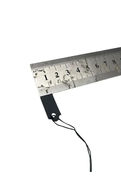 Küçük Boy Siyah Renk 2 /1 cm 80 adet Karton İpli Fiyat Etiketi - Resim 3