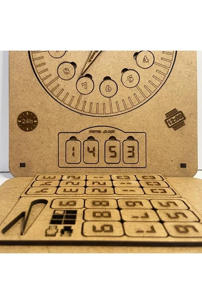 Moon Beavers Saat Kaç Ahşap Eğitici Oyun - 3