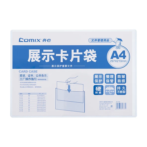 Comix Tabela Poşeti (Afiş Muhafaza Kabı) A4 A1737-20-PKT ürün görseli 1