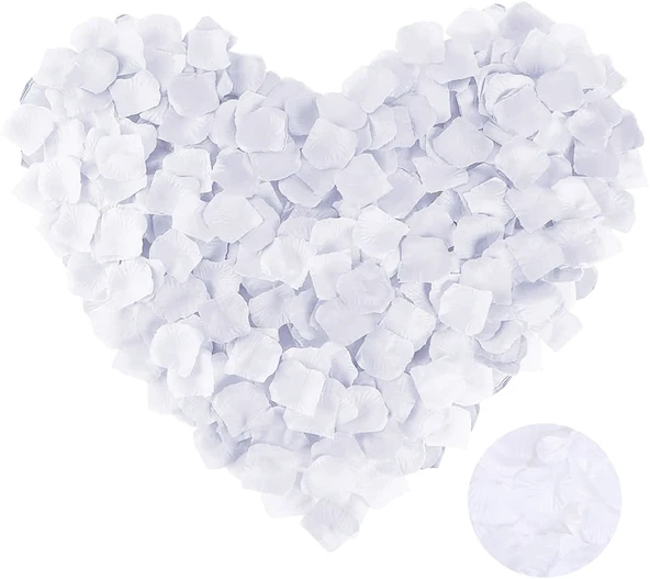 Periboia Beyaz Renk Gül Yaprağı - 1 Paket 100 Adet