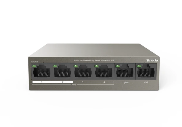 TENDA TEF1106P-4-63W 6PORT 10/100 YÖNETİLEMEZ POE SWITCH - Resim 5