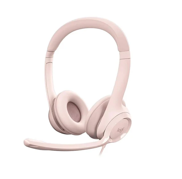 LOGITECH H390 MIKROFONLU PEMBE KULAKLIK 981-001281 - 2