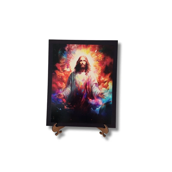 İsa İlahi Işık Ahşap Dekor ürün görseli