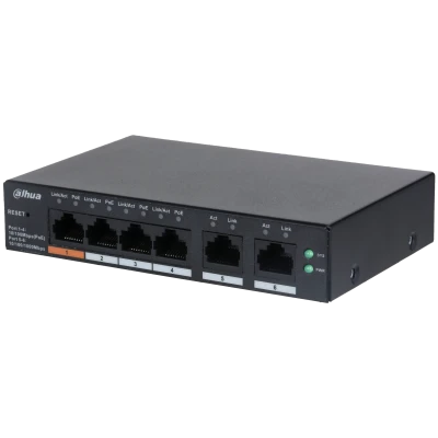 DAHUA CS4006-4ET-60 4 PORT 4XFE-2XGE YÖNETİLEBİLİR 60W POE SWİTCH