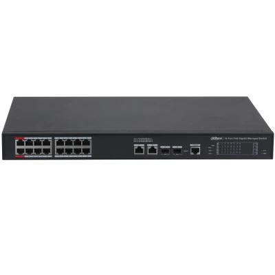 DAHUA S4220-16GT-240 16 PORT 16XGE-2XGE-2XGE/SFP YÖNETİLEBİLİR 240W POE SWİTCH - 2