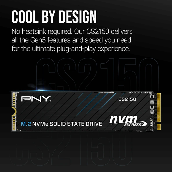 PNY CS2150 1TB 10200/8300 MB/s M.2 NVMe SSD (M280CS2150-1TB-TB) - Resim 3