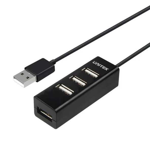 UNITEK TYPE-A TO 4 PORT USB HUB 80CM KABLO(Y-2140)